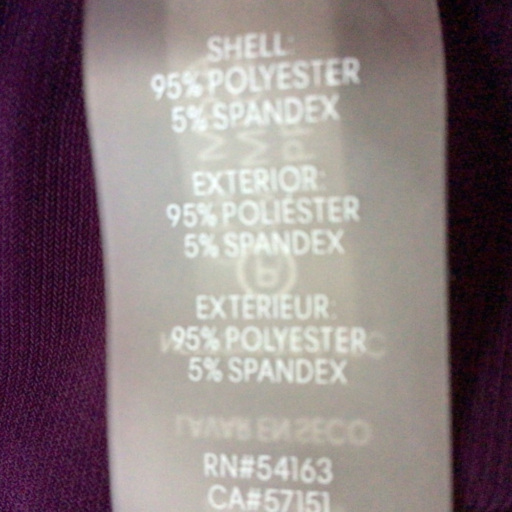Karl Lagerfeld Elegant Purple Sleeveless Tie-neck Blouse 2X - Picture 5 of 6